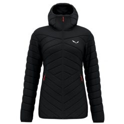 Kurtka Sportowa Damska Salewa Brenta Rds. Czarne kurtki sportowe damskie Salewa, bez wzorów, z nylonu, z kapturem. Za 939.00 zł.