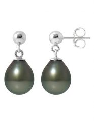 Pearl Addict Srebrne kolczyki-wkrętki z perłami rozmiar: onesize. Szare kolczyki damskie Pearl Addict, z perłą, srebrne. Za 761.99 zł.