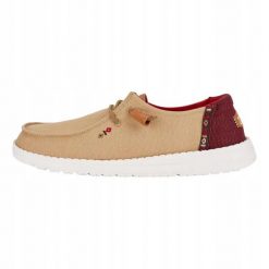 HEYDUDE Damskie Mokasyny Wendy Chambray Boho. Brązowe mokasyny damskie Hey dude, z materiału, bez obcasa. Za 199.00 zł.