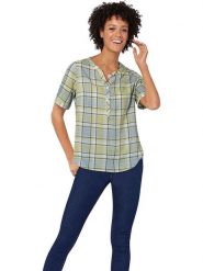 WITT WEIDEN Bluzka w kolorze zielonym rozmiar: 44. Zielone bluzki damskie WITT WEIDEN, bez wzorów, z wiskozy, bez kołnierzyka, bez ramiączek. Za 41.30 zł.