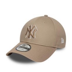 Czapka z daszkiem New Era New York Yankees Outline 9FORTY. Brązowe czapki z daszkiem damskie New Era, bez wzorów, z materiału. Za 136.75 zł.