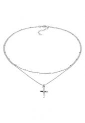 Elli Damski choker wisiorek krzyż ze srebra próby 925 Sterling Silver Naszyjniki 1 ct. Szare naszyjniki damskie Elli, srebrne. Za 211.64 zł.