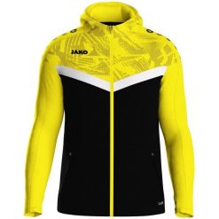 Bluza dresowa z kapturem zapinana na zamek Jako Iconic. Czarne bluzy damskie JAKO, m, bez wzorów, z dresówki, z kapturem. Za 350.00 zł.