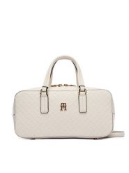 Tommy Hilfiger Torebka Th Daily Crossover Mono AW0AW18415 Biały. Białe torebki klasyczne damskie Tommy Hilfiger, ze skóry, bez dodatków. Za 649.99 zł.