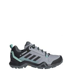 Buty sportowe adidas Terrex Ax3 Gore-Tex szaro-turkusowe damskie. Czarne obuwie sportowe casual damskie Adidas, z gore-texu, bez zapięcia. Za 595.75 zł.