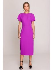 Stylove Sukienka w kolorze fioletowym rozmiar: XL. Różowe sukienki damskie Stylove, bez wzorów, bez ramiączek. Za 247.45 zł.