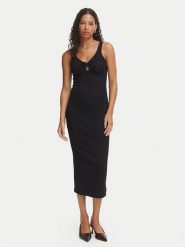 Bardot Sukienka letnia Mason 60517DB Czarny Slim Fit. Czarne sukienki damskie Bardot, bez wzorów, z bawełny, bez ramiączek. Za 439.99 zł.