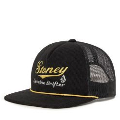 Czapka z daszkiem Volcom. Czarne czapki z daszkiem damskie Volcom, bez wzorów. Za 89.99 zł.
