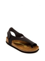 Comfortfusse Skórzane sandały w kolorze czarnym rozmiar: 38. Czarne sandały damskie Comfortfüße, bez wzorów, z otwartym noskiem, bez obcasa, bez zapięcia. Za 252.99 zł.