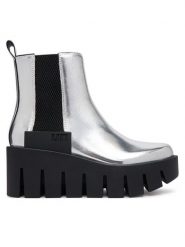 United Nude Botki Grip Chelsea LO V 1103214116 Srebrny. Szare botki damskie United Nude, ze skóry, bez obcasa, na koturnie, bez zapięcia. Za 1,539.00 zł.