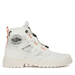 Trapery Palladium. Białe trapery damskie Palladium, bez zapięcia. Za 289.99 zł.