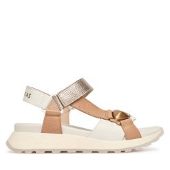 Sandały Hispanitas. Brązowe sandały damskie Hispanitas, bez wzorów, bez obcasa, na płaskiej podeszwie, bez zapięcia. Za 549.99 zł.