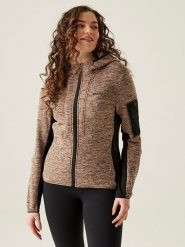 Regatta Kurtka polarowa "Kemilia" w kolorze jasnobrązowo-szarym rozmiar: 42. Brązowe kurtki damskie Regatta, bez wzorów, z polaru, bez kaptura. Za 127.35 zł.