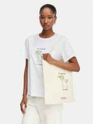 Marella T-Shirt Gola 2615971072 Écru Regular Fit. Białe t-shirty damskie Marella, xl, bez wzorów, z bawełny, bez kołnierzyka. Za 329.99 zł.