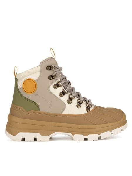 Hunter Trzewiki WFS2000PTP Szary. Szare botki damskie Hunter, z materiału, bez obcasa, na płaskiej podeszwie, bez zapięcia. Za 719.99 zł.