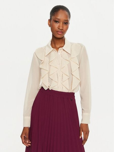 Dixie Koszula C319K029A Écru Regular Fit. Koszule damskie Dixie, m, bez wzorów, z syntetyku, bez kołnierzyka, bez ramiączek. Za 309.99 zł.