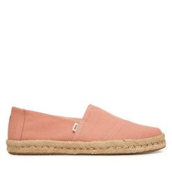 Espadryle Toms. Czerwone espadryle damskie TOMS, bez wzorów, bez obcasa. Za 319.99 zł.