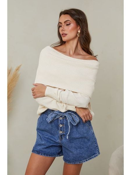 So Cachemire Sweter "Kaba" w kolorze kremowym rozmiar: XL. Brązowe swetry klasyczne damskie So Cachemire, xl, z kaszmiru, bez kołnierzyka. Za 152.99 zł.