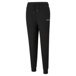 Spodnie damskie Puma Modern Basics High czarne. Czarne spodnie dresowe damskie Puma, l, bez wzorów. Za 163.19 zł.