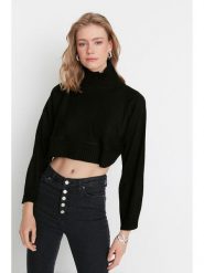 Trendyol Sweter w kolorze czarnym rozmiar: M. Czarne golfy damskie Trendyol, m, bez kołnierzyka. Za 52.99 zł.