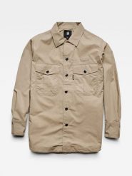G-Star Koszula w kolorze beżowym rozmiar: M. Brązowe koszule damskie G-Star, m, bez wzorów, z bawełny, retro, bez kołnierzyka, bez ramiączek. Za 186.63 zł.