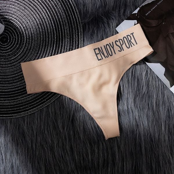 Figi brazyliany sportowe z elastycznym pasem Neige. Brązowe figi Intica, bez wzorów, z materiału. Za 49.00 zł.