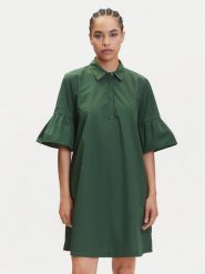 Marella Sukienka koszulowa Medicea 2515221192 Zielony Relaxed Fit. Zielone sukienki damskie Marella, bez wzorów, z bawełny, bez ramiączek. Za 589.99 zł.