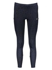 Adidas Legginsy sportowe w kolorze granatowym rozmiar: XL. Niebieskie legginsy damskie Adidas, xl, bez wzorów, z materiału. Za 166.88 zł.