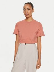 Calvin Klein T-Shirt Nano Logo K20K207519 Różowy Regular Fit. Czerwone t-shirty damskie Calvin Klein, xxs, bez wzorów, z bawełny, bez kołnierzyka. Za 119.99 zł.