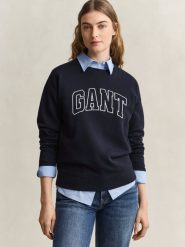 Gant Bluza Kobiety Bawełna (100%) niebieski, S. Niebieskie bluzy damskie Gant, s, bez wzorów, z bawełny, bez kaptura. Za 699.95 zł.