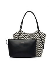 Guess Torebka Tessi HWWG76 91230 Czarny. Czarne shopper bag Guess, ze skóry, bez dodatków. Za 719.99 zł.