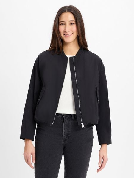 S.Oliver kurtka bomber Kobiety czarny, XL. Czarne kurtki damskie S.Oliver, s, bez wzorów, bez kaptura. Za 329.95 zł.