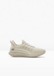 Sneakersy Skechers z pianką memory. Brązowe obuwie sportowe casual damskie bonprix. Za 269.99 zł.