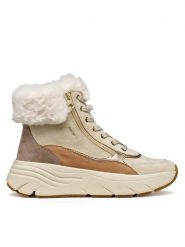 Geox Sneakersy D Diamanta D56UFB 02285 CH65A Beżowy. Brązowe obuwie sportowe damskie Geox, ze skóry, bez zapięcia. Za 469.99 zł.
