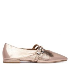 Półbuty HÖGL. Żółte półbuty damskie Högl, bez wzorów, bez obcasa, na płaskiej podeszwie, bez zapięcia. Za 849.99 zł.