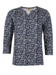 Roadsign Bluzka w kolorze granatowo-białym rozmiar: XL. Białe bluzki damskie Roadsign, xl, bez wzorów, z wiskozy, bez kołnierzyka, bez ramiączek. Za 56.53 zł.