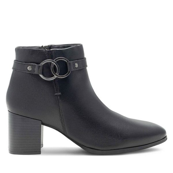 Botki Lasocki. Czarne botki damskie Lasocki, bez obcasa, na słupku, bez zapięcia. Za 279.99 zł.