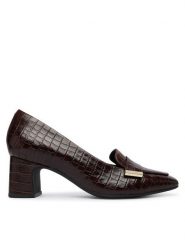 Clarks Czółenka Fernie Edge 26327185 Brązowy ciemny. Brązowe czółenka damskie Clarks, bez wzorów, ze skóry, bez obcasa. Za 389.99 zł.