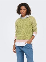 JDY Sweter w kolorze zielonym rozmiar: M. Zielone swetry klasyczne damskie JDY, m, bez kołnierzyka. Za 149.95 zł.