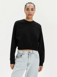 Replay Bluza W3104B.000.23650P Czarny Regular Fit. Czarne bluzy damskie Replay, xl, bez wzorów, z bawełny, bez kaptura. Za 199.99 zł.