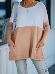 Milan Kiss Sweter w kolorze karmelowo-kremowym rozmiar: S. Brązowe swetry klasyczne damskie Milan Kiss, s, bez kołnierzyka. Za 78.99 zł.