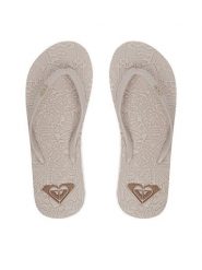 Roxy Japonki CEOWB-SS25-3C021 Beżowy. Brązowe klapki damskie Roxy, bez wzorów, z syntetyku, bez obcasa, bez zapięcia. Za 69.99 zł.