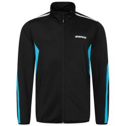 Kurtka z dresu Donic Averis. Czarne kurtki sportowe damskie DONIC, l, bez wzorów, z dresówki, bez kaptura. Za 528.05 zł.