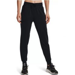 Spodnie treningowe damskie Under Armour New Fabric Hg Armour. Czarne spodnie dresowe damskie Under Armour, na zimę, xs, bez wzorów, narciarskie. Za 182.99 zł.