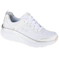 Buty sportowe Sneakersy damskie, Skechers D'Lux Walker. Białe obuwie sportowe casual damskie Skechers, trekkingowe. Za 369.99 zł.