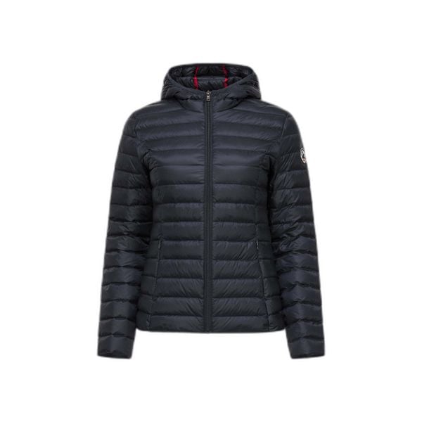 Damska kurtka puchowa JOTT Cloe Noos. Niebieskie kurtki damskie jott, bez wzorów, z puchu, z kapturem. W wyprzedaży za 689.00 zł.