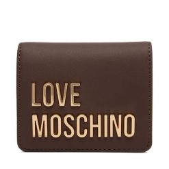 Portfel LOVE MOSCHINO. Brązowe portfele damskie Love Moschino, bez wzorów. Za 399.99 zł.