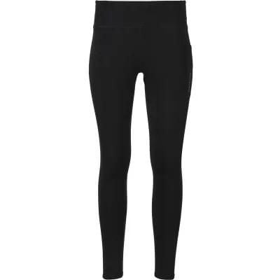 Endurance Strong W Long Run Tights – Długie legginsy biegowe, dopasowane – 1001. Czarne legginsy damskie Endurance, bez wzorów, z elastanu. Za 166.00 zł.