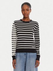 Desigual Sweter Bergen 25WWJF08 Czarny Regular Fit. Czarne swetry klasyczne damskie Desigual, m, z bawełny, bez kołnierzyka. Za 239.99 zł.