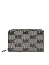 MICHAEL Michael Kors Portfel 32F6SJ6D0J Czarny. Czarne portfele damskie MICHAEL Michael Kors, bez wzorów, ze skóry. Za 549.99 zł.